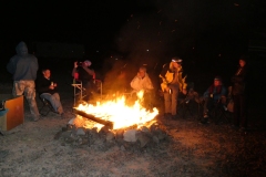 Evening campfire