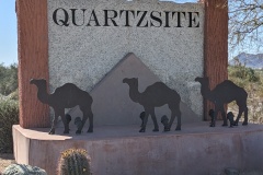 Arriving at Quartzsite